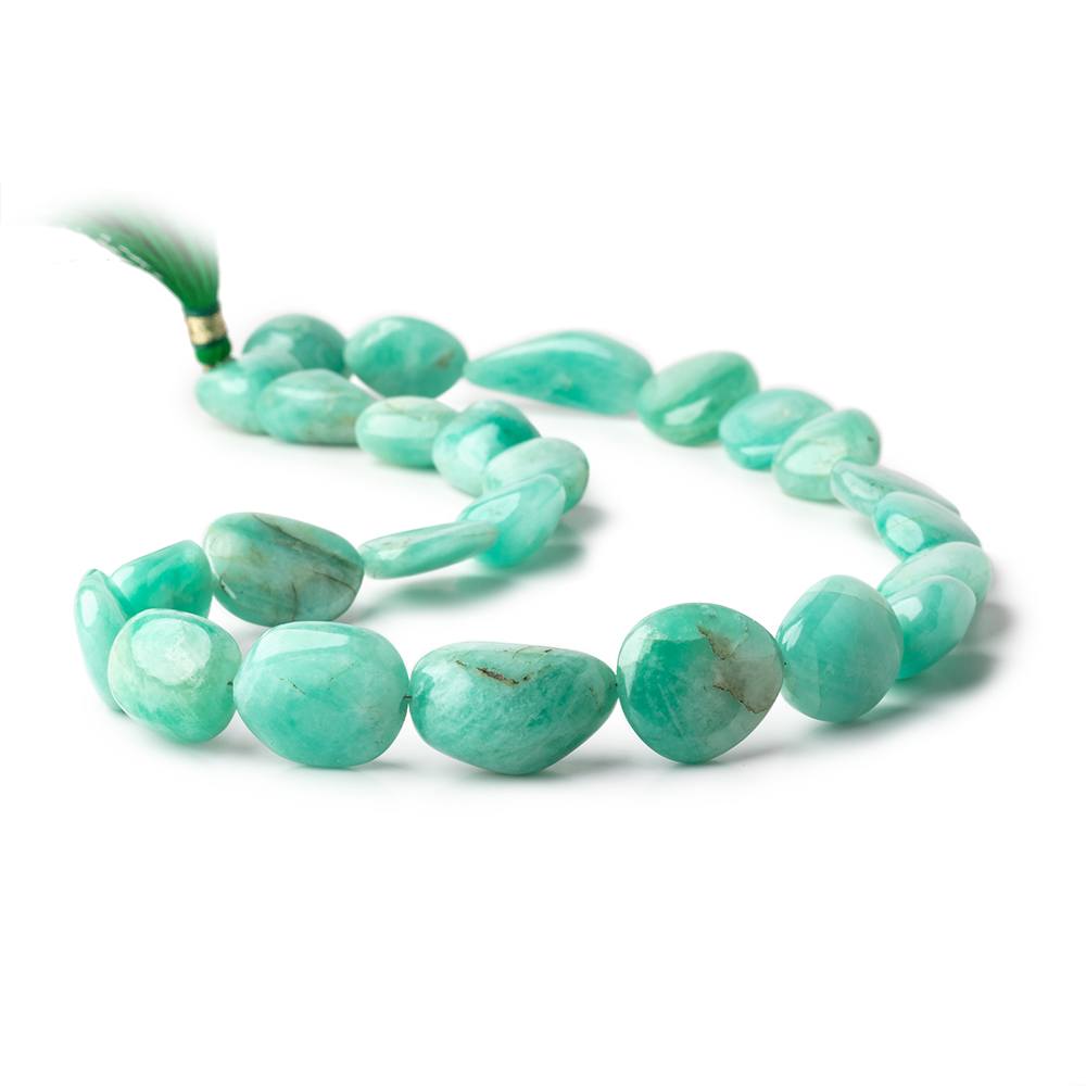 13x11-20x13mm Colombian Emerald Plain Nugget Beads 16 inch 25 pieces
