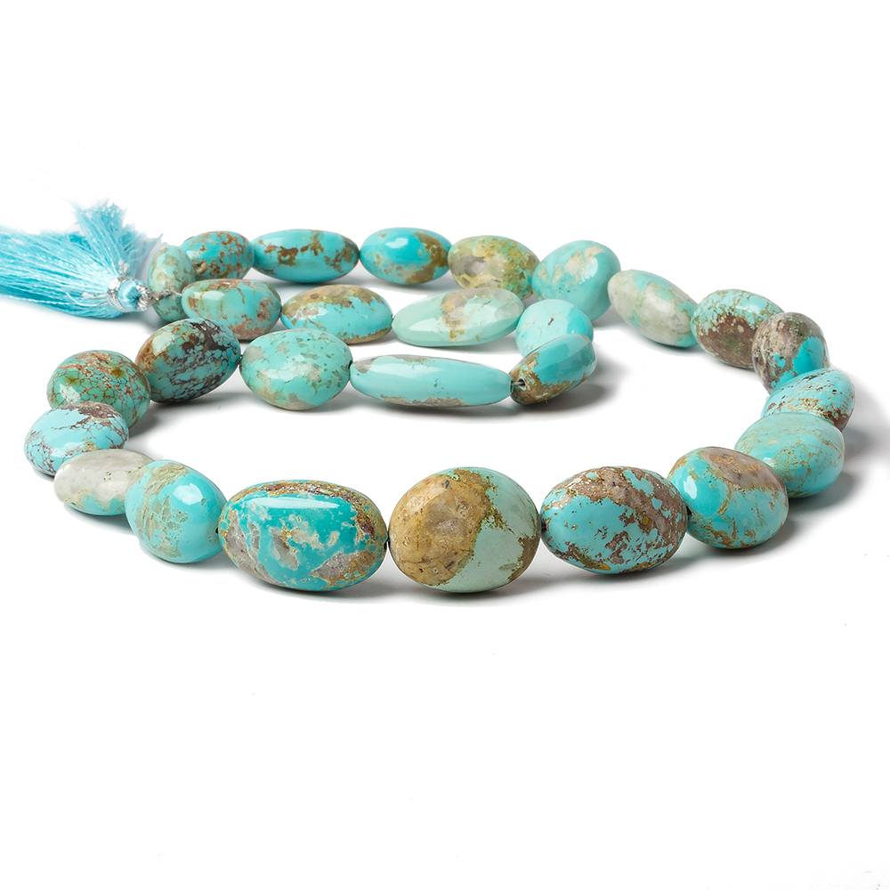 14-20mm Persian Turquoise Plain Nugget Beads 18 inch 27 beads