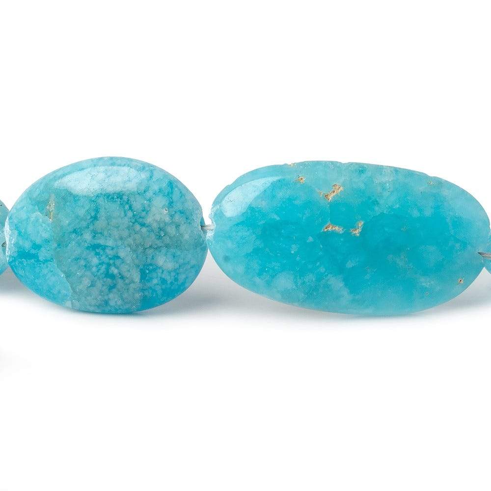 14.5x11-28x15mm Hemimorphite plain nuggets 16 inch 23 beads