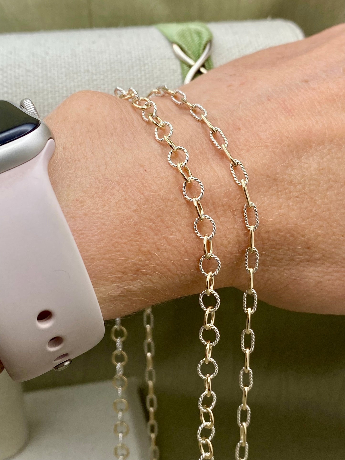 Mixed Metal Bold Cable Chain - C53