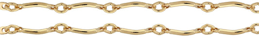 Bar Chain Spool 14Kt Gold Filled 0.9mm Curved Bar Chain - 5 Feet Spool