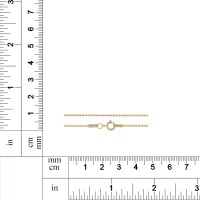 14Kt Gold Filled 1.2mm 20" Ball Chain with Spring Ring Clasp - 1pc