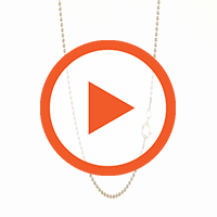 14Kt Gold Filled 1.2mm 22" Ball Chain with Spring Ring Clasp - 1pc