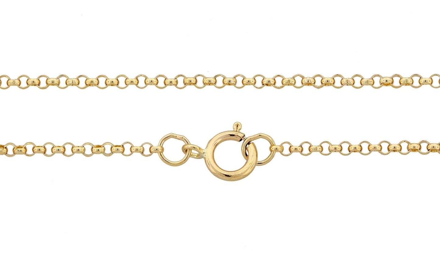 14Kt Gold Filled 1.2mm Heavy Rolo Chain 24" with Spring Ring Clasp - 1 pc