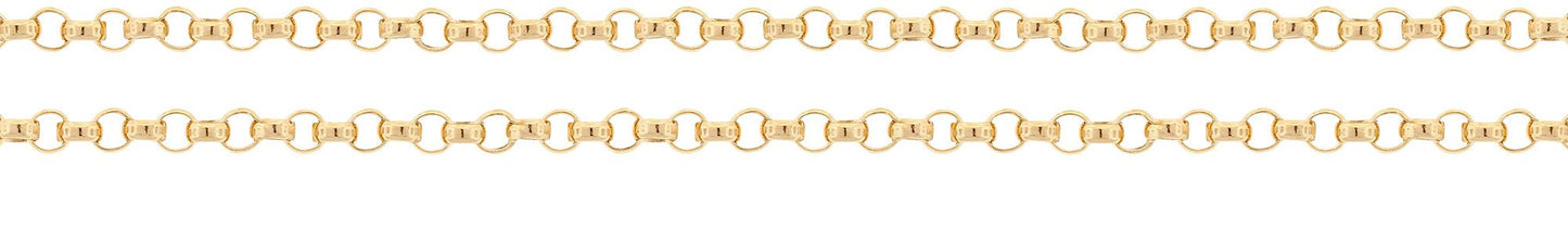 14Kt Gold Filled 1.2mm Heavy Rolo Chain - 5 Feet