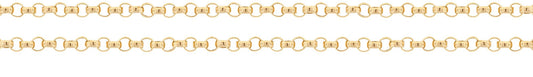 14Kt Gold Filled 1.2mm Heavy Rolo Chain - 5 Feet