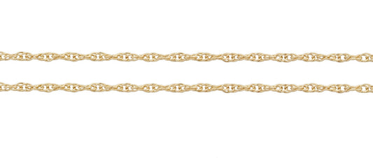 14kt Gold Filled 1.2mm Rope Chain - 20 Feet Spool