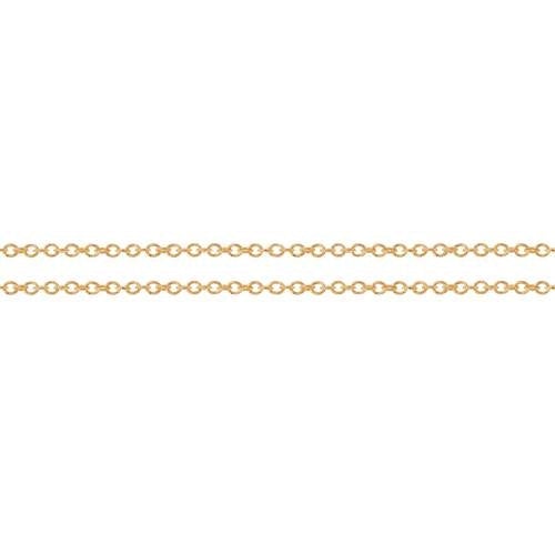 14Kt Gold Filled 1.2x1mm Cable Chain - 100ft