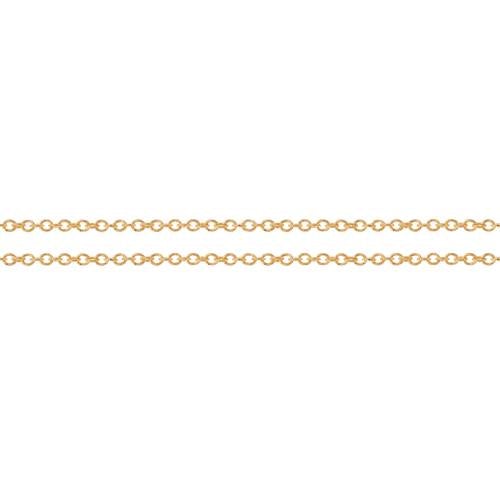 14Kt Gold Filled 1.2x1mm Cable Chain - 20 Feet