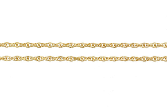 14Kt Gold Filled 1.3mm Rope Chain - 5 Feet Spool