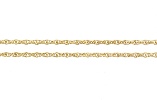14Kt Gold Filled 1.3mm Rope Chain - 20 Feet Spool
