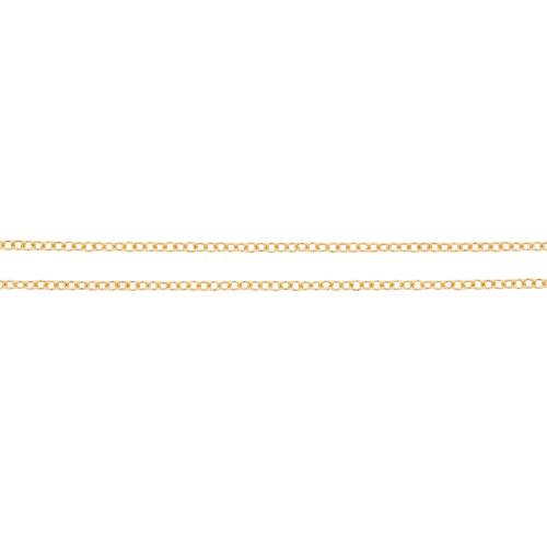 14Kt Gold Filled 1.3x1mm Cable Chain - 5ft