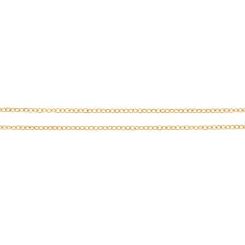 14Kt Gold Filled 1.3x1mm Cable Chain - 100 Feet Spool Chain