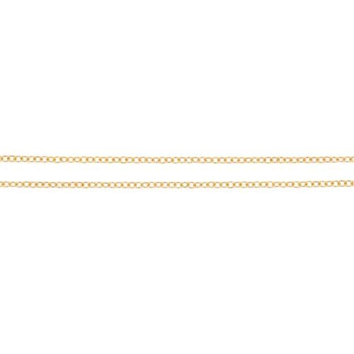 14Kt Gold Filled 1.3x1mm Cable Chain - 20 Feet Spool