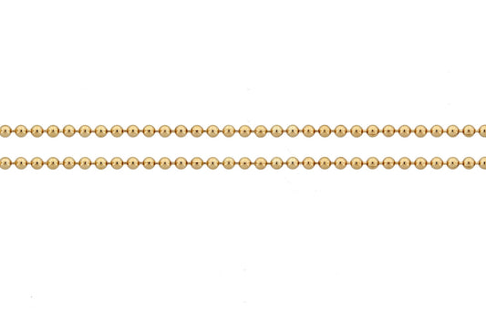 14Kt Gold Filled 1.5mm Ball Chain - 20ft