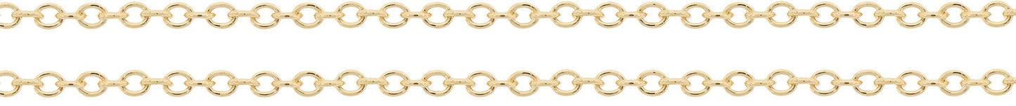 14Kt Gold Filled 1.5x1.4mm Cable Chain - 5 Feet