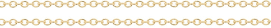 14Kt Gold Filled 1.5x1.4mm Cable Chain - 5 Feet
