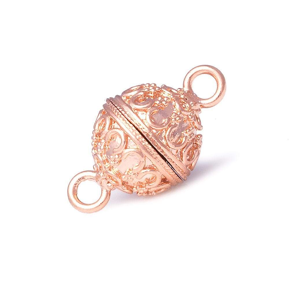 14mm Moroccan Design Round Magnetic Clasp 1 piece