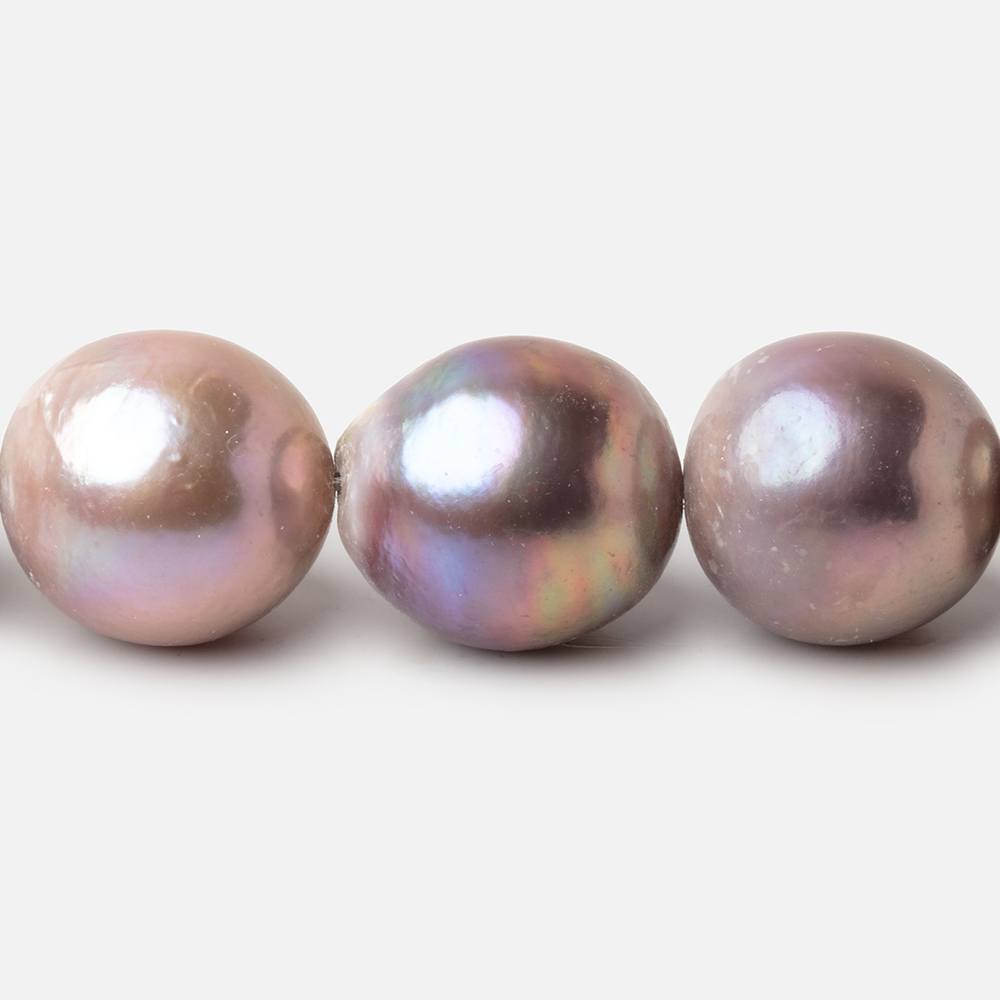 15-17mm Golden Pink Baroque Freshwater Pearls 16.5 inch 26 Beads