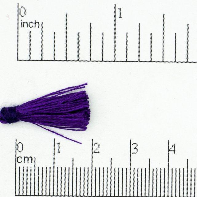 1/2"-3/4" Small Silk Tassel - Available in 17 Colors - Secure Knotted Top