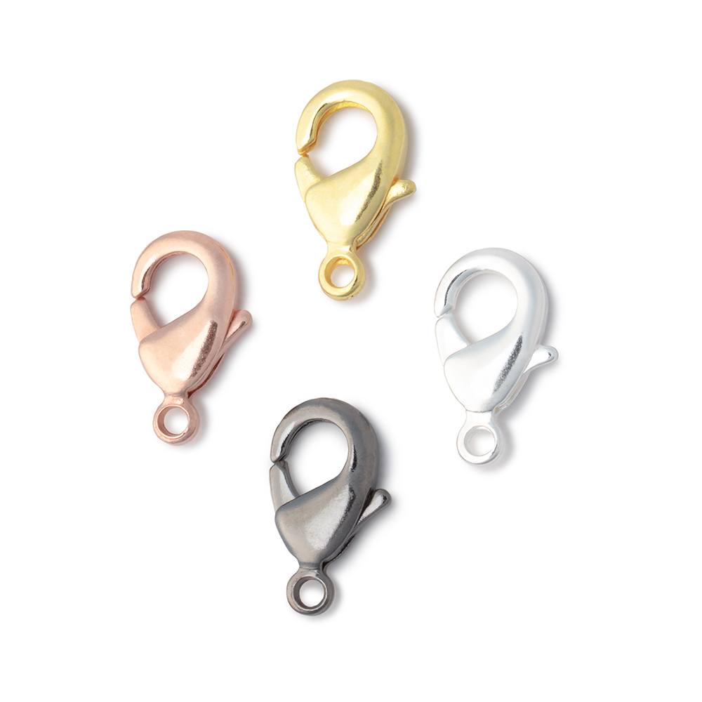 15mm Shiny Lobster Clasp Set of 5 Pieces