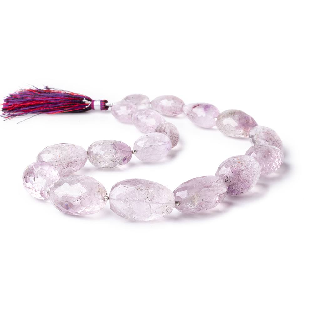 15x10-28x18mm Moss Amethyst Faceted Nuggets 15 inch 17 Beads