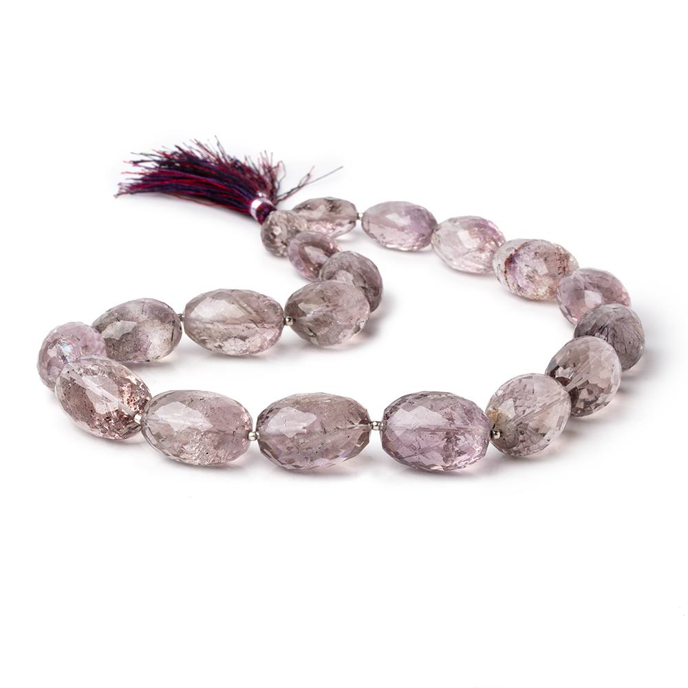 15x11-23x15mm Moss Amethyst Faceted Nuggets 16 inch 19 Beads