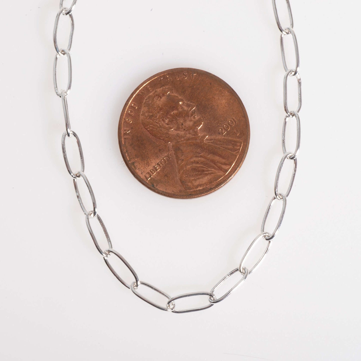 Paperclip Chain - 7.9mmx2.3mm - Available Multiple Colors - Per Foot CH-160