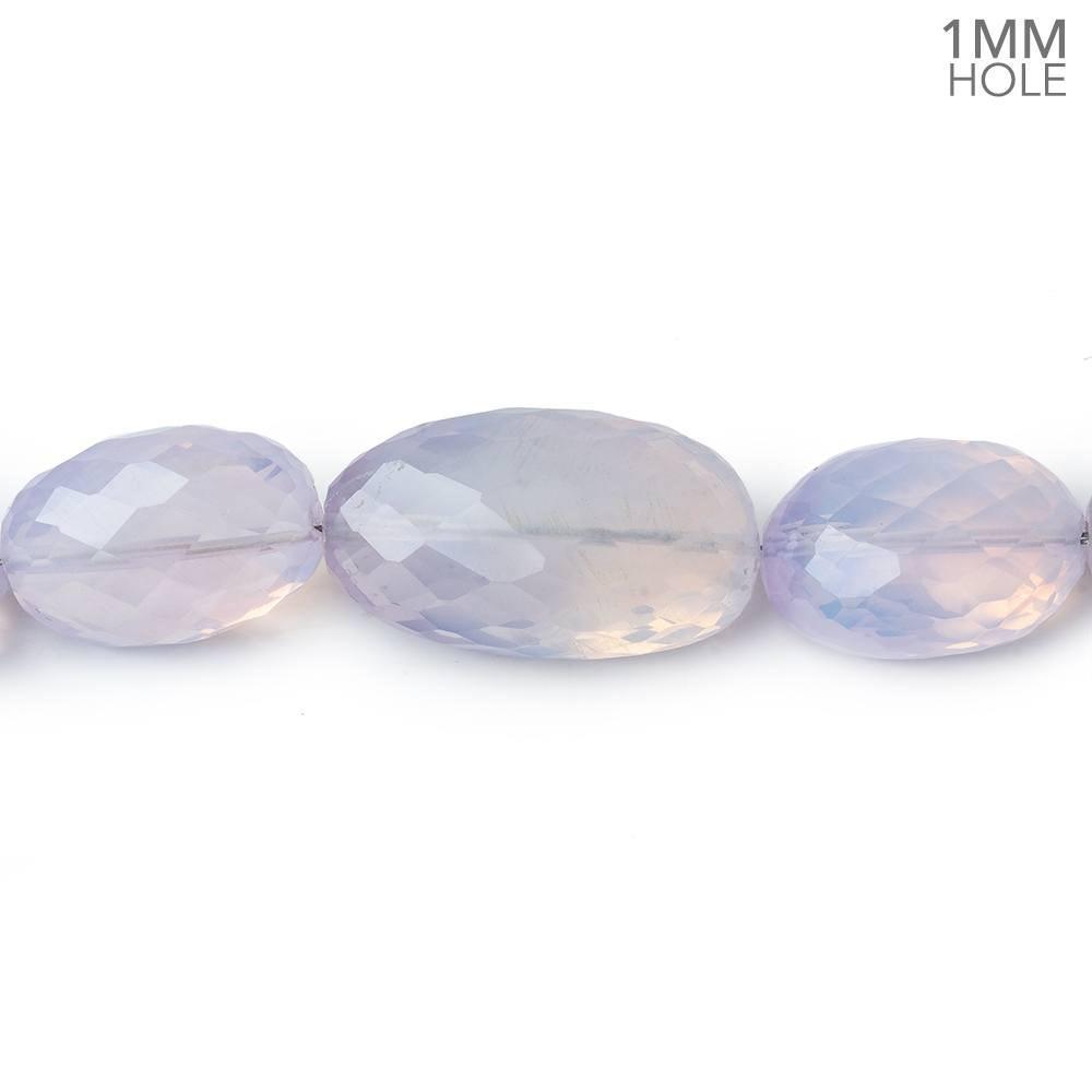 16x11-26x15mm Lavender Opal straight drilled faceted nuggets 20 inch 33 beads AA large hole