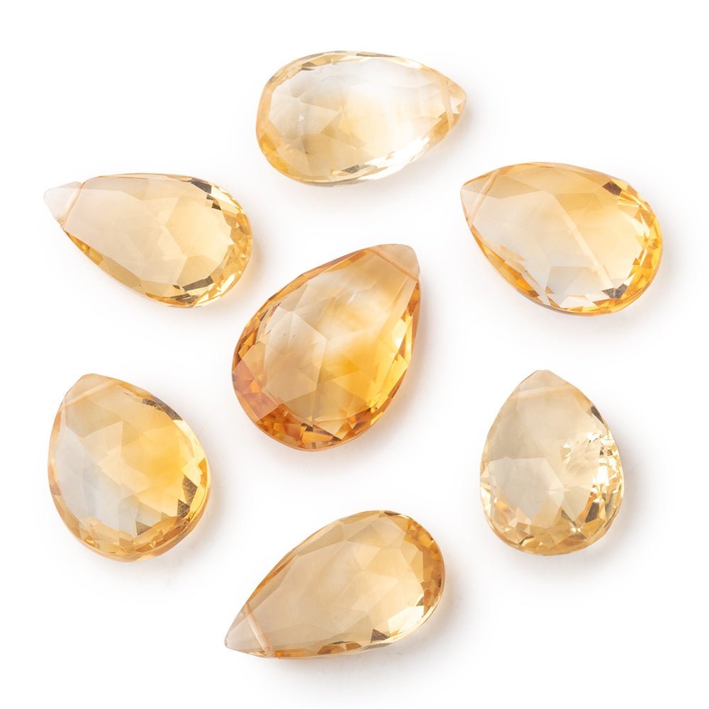 16x12-22x14mm Citrine Faceted Pear Focal Beads 1 piece