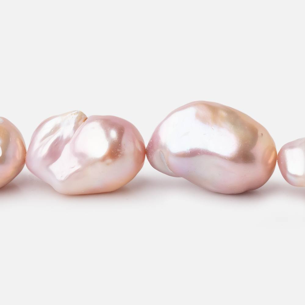16x13-21x16mm Tri-Color Ultra Baroque Freshwater Pearls 15.5 inch 20 pieces AA