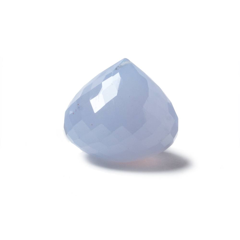 16x19mm Turkish Chalcedony Faceted Candy Kiss Focal Bead 1 piece
