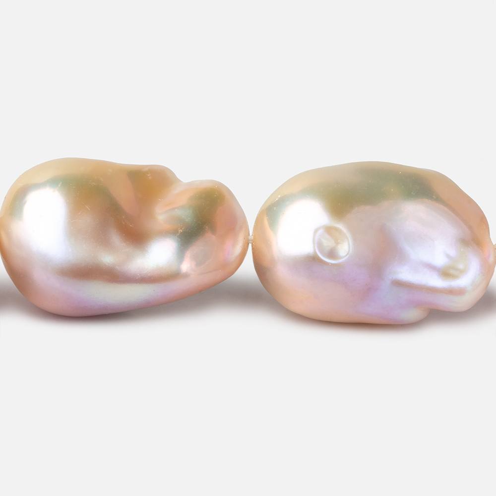 16x24-17x29mm Blush Pink Ultra Baroque Freshwater Pearls 16 inch 16 pieces AAA grade