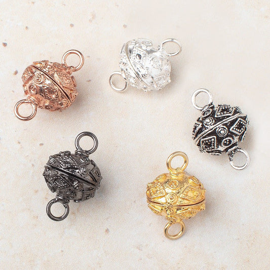 17mm Circle & Kite Design Magnetic Clasp 1 piece
