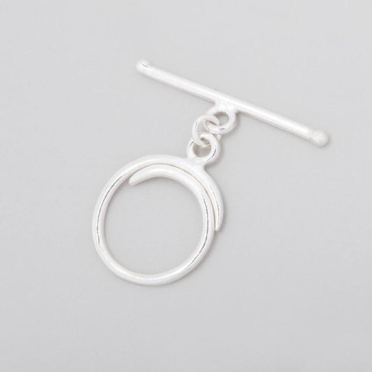 17mm Sterling Silver Toggle Swirl Design 1 piece
