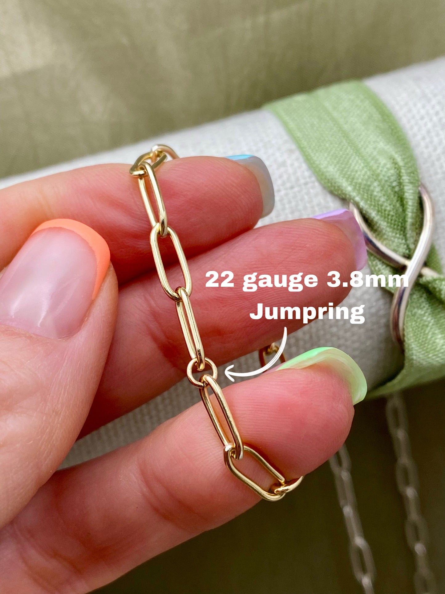 Bling Bling (Huge) Paperclip Chain 3.85 x 10.04mm - C46