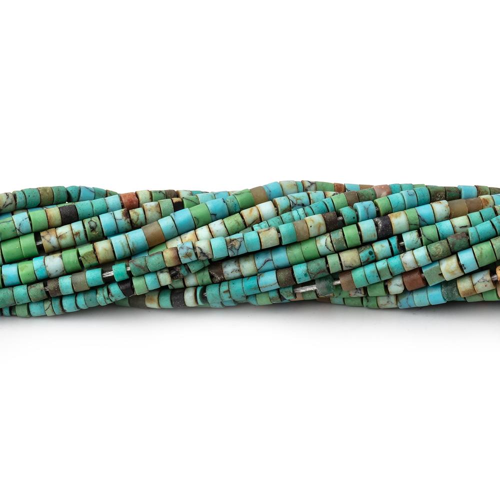 2-2.5mm Howlite Hand Cut Tube Beads 14.5 inch 200 pieces