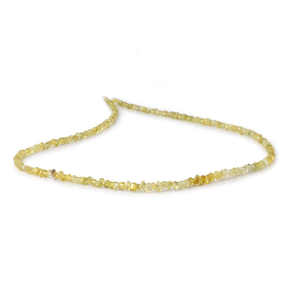 2-4mm Yellow Diopside Plain Nugget Beads 18 inch 230 pieces