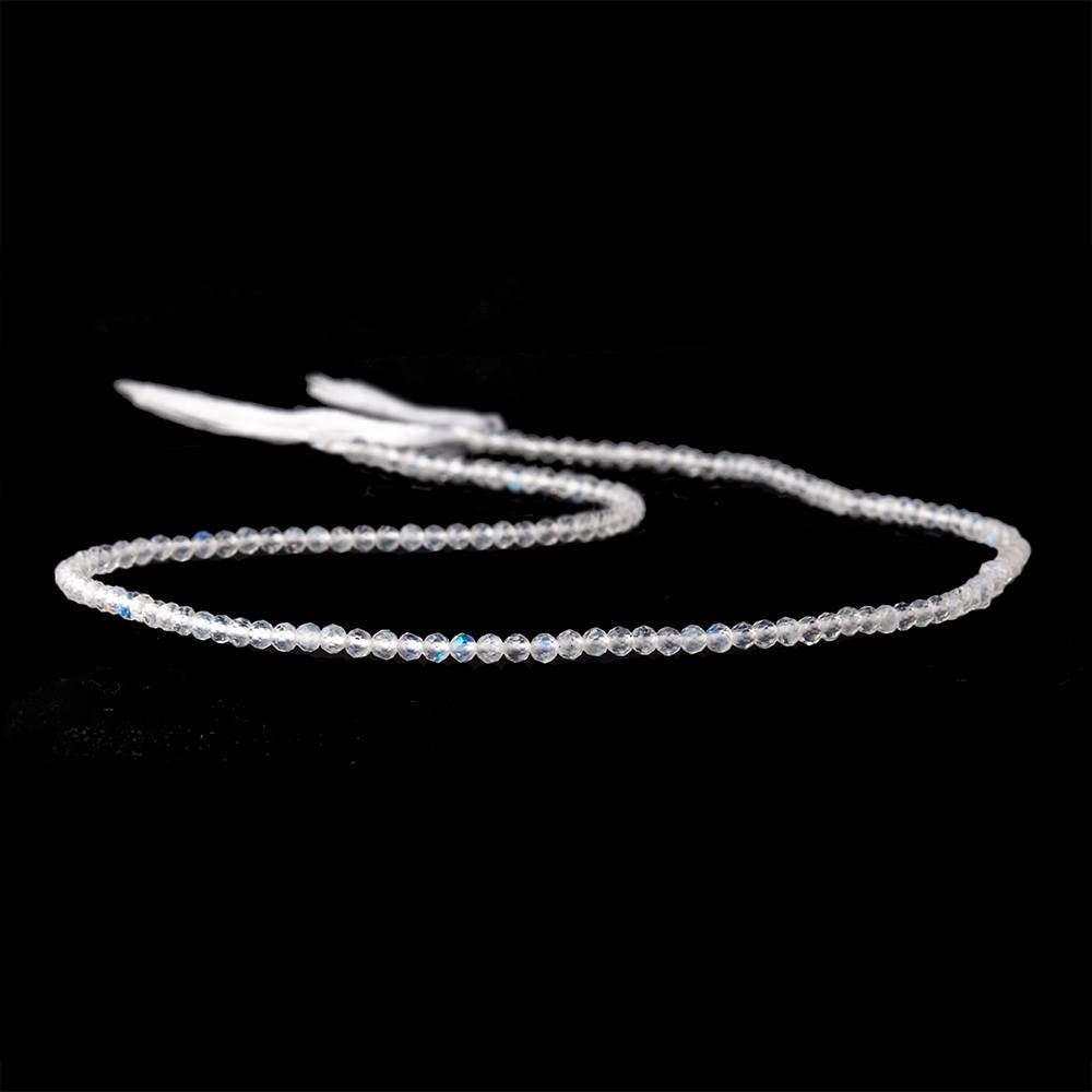 2.3mm Rainbow Moonstone Micro Faceted Round Beads 13 inch 151 pieces  AAA