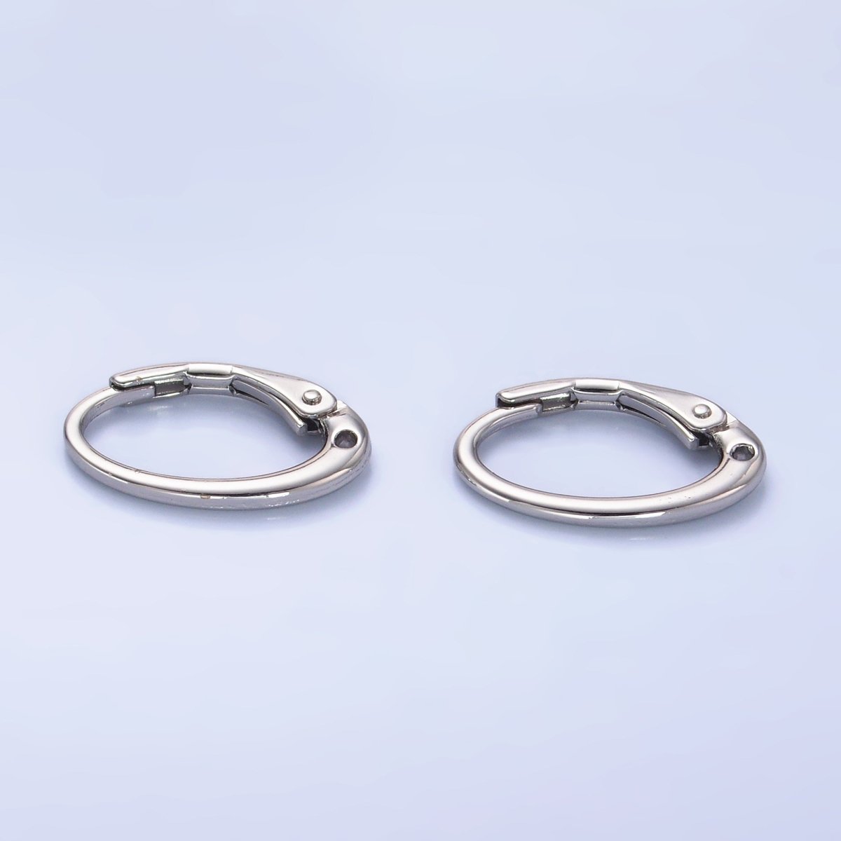 24K Gold Filled 15mm Vintage Minimalist Huggie Earrings Findings in Gold & Silver | Z1089