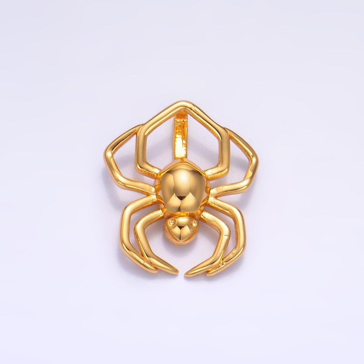 24K Gold Filled 18mm Minimalist Spider Insect Animal Charm | AA1062