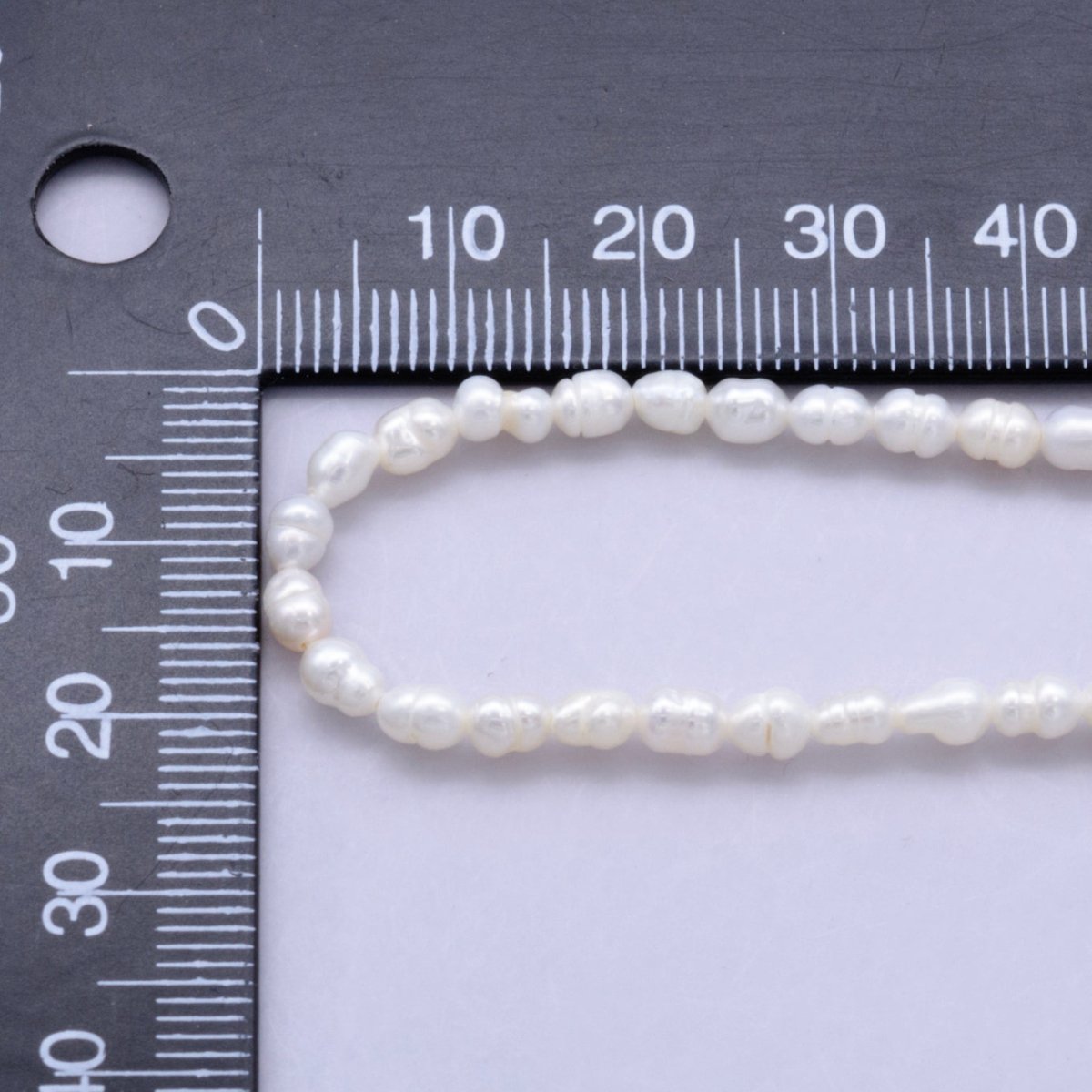 24K Gold Filled 3mm Freshwater Pearl 16.5 Inch Choker Necklace | WA-2724