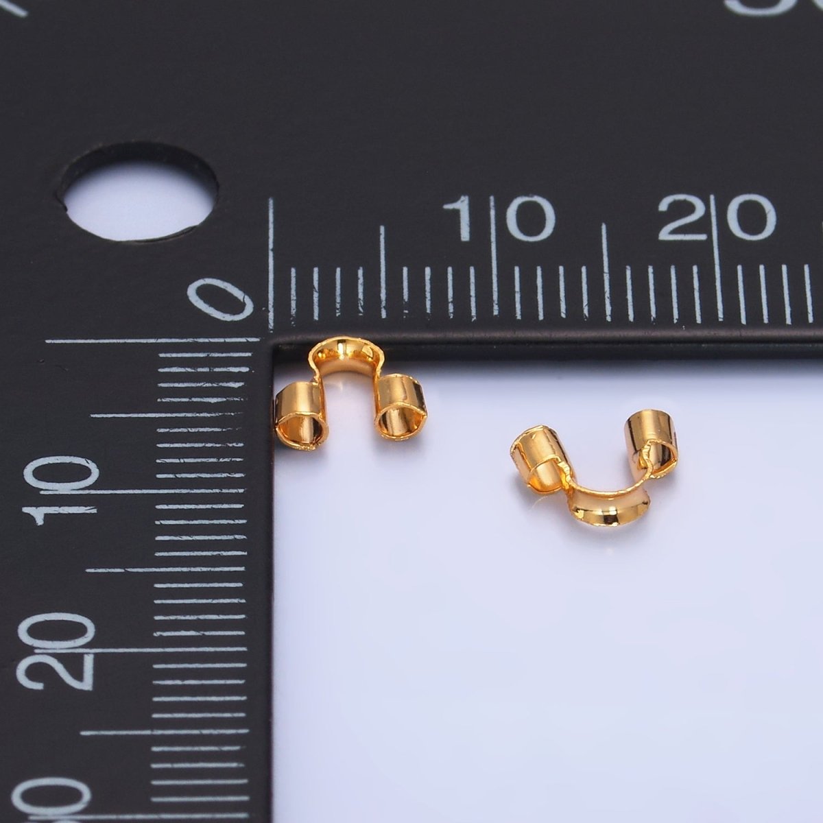 24K Gold Filled 7mm Minimalist Wire Guard Findings Set | Z1034