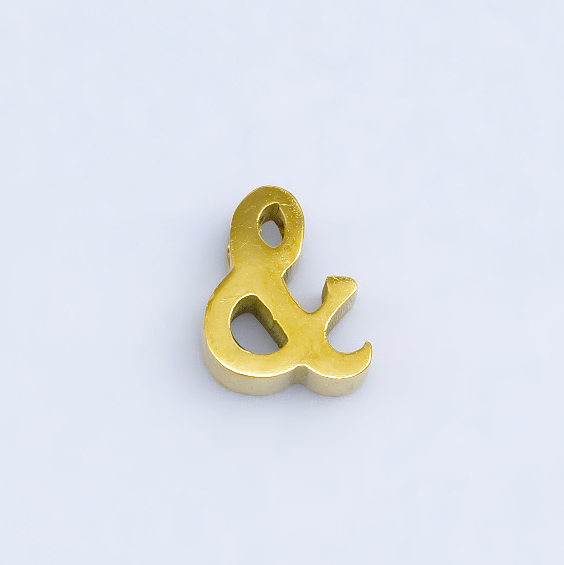 24K Gold Filled Ampersand "&" and Number Sign "#" Abbreviation Bead Spacer | B564 B565