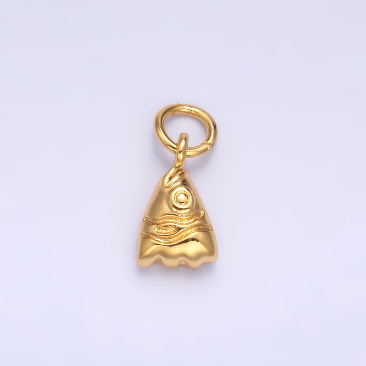24K Gold Filled Animal Fish Head Mini Charm in Gold & Silver | W875