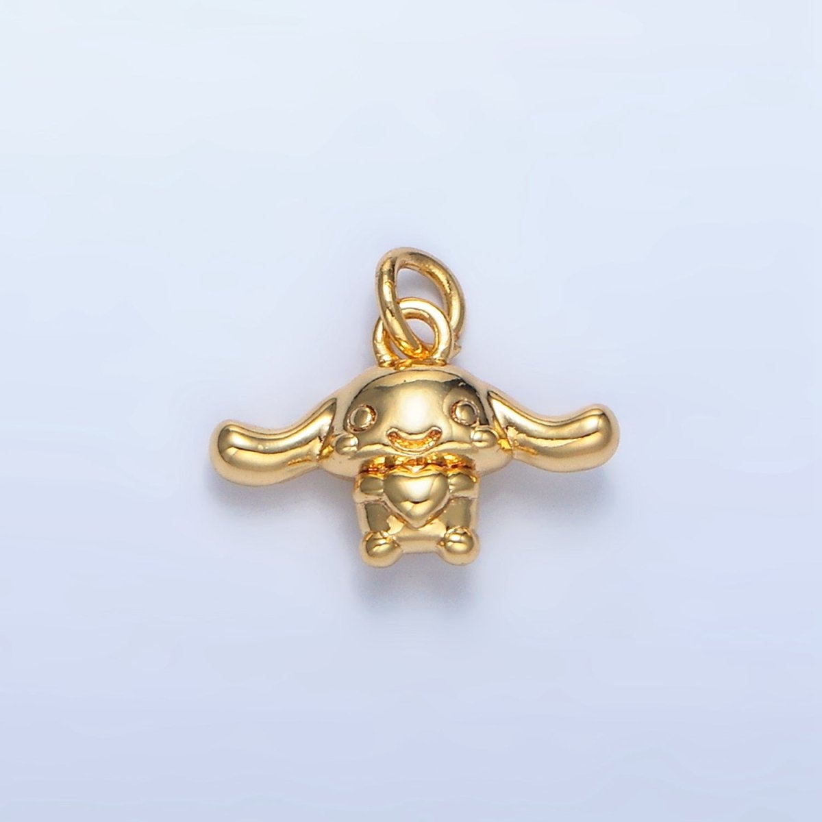 24K Gold Filled Bunny Rabbit Animal Multidimensional Mini Charm | X889