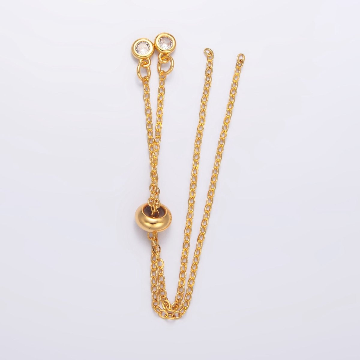 24K Gold Filled Cable Chain Stopper Stopper Extender Findings | Z882