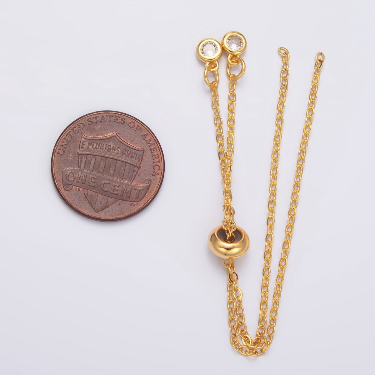 24K Gold Filled Cable Chain Stopper Stopper Extender Findings | Z882