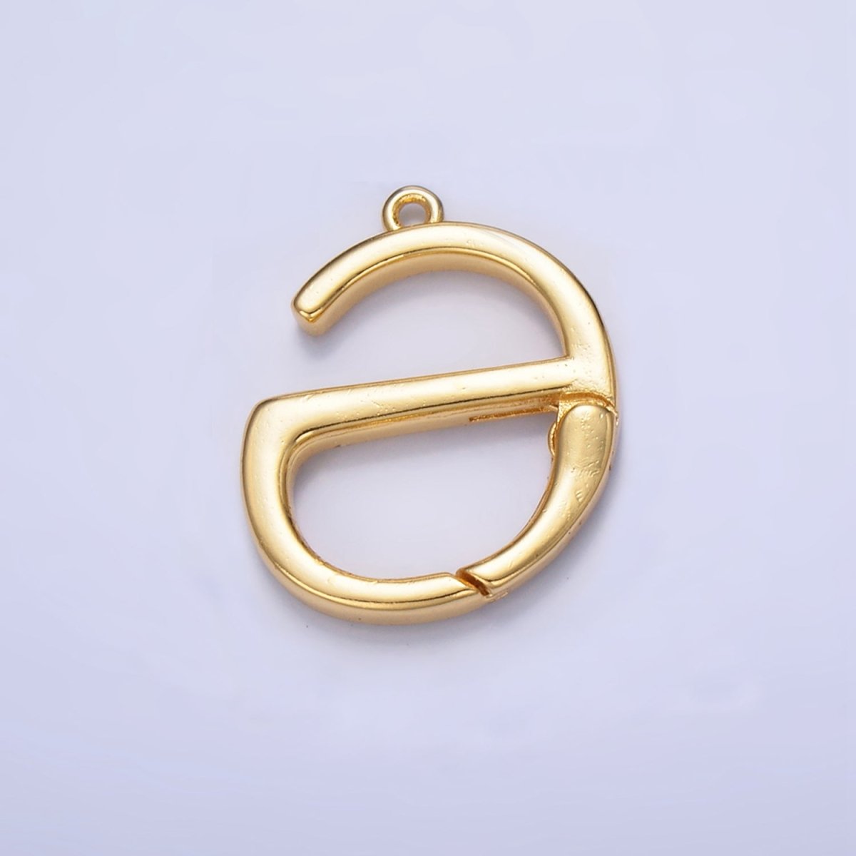 24K Gold Filled G-Shaped Push Gate Geometric Finding | Z1000