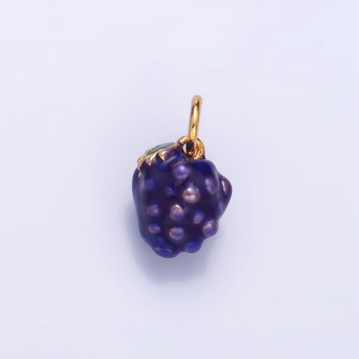 24K Gold Filled Grape Fruit Enamel Charm | W006